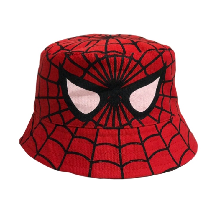 Topi Bucket Anak Spider Motif Lucu Bucket Anak  Laki Motif Karakter Full Print - Topi Anak Cowok Karakter Lucu