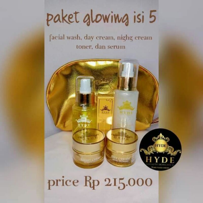 Hyde beauty skincare paket isi 5