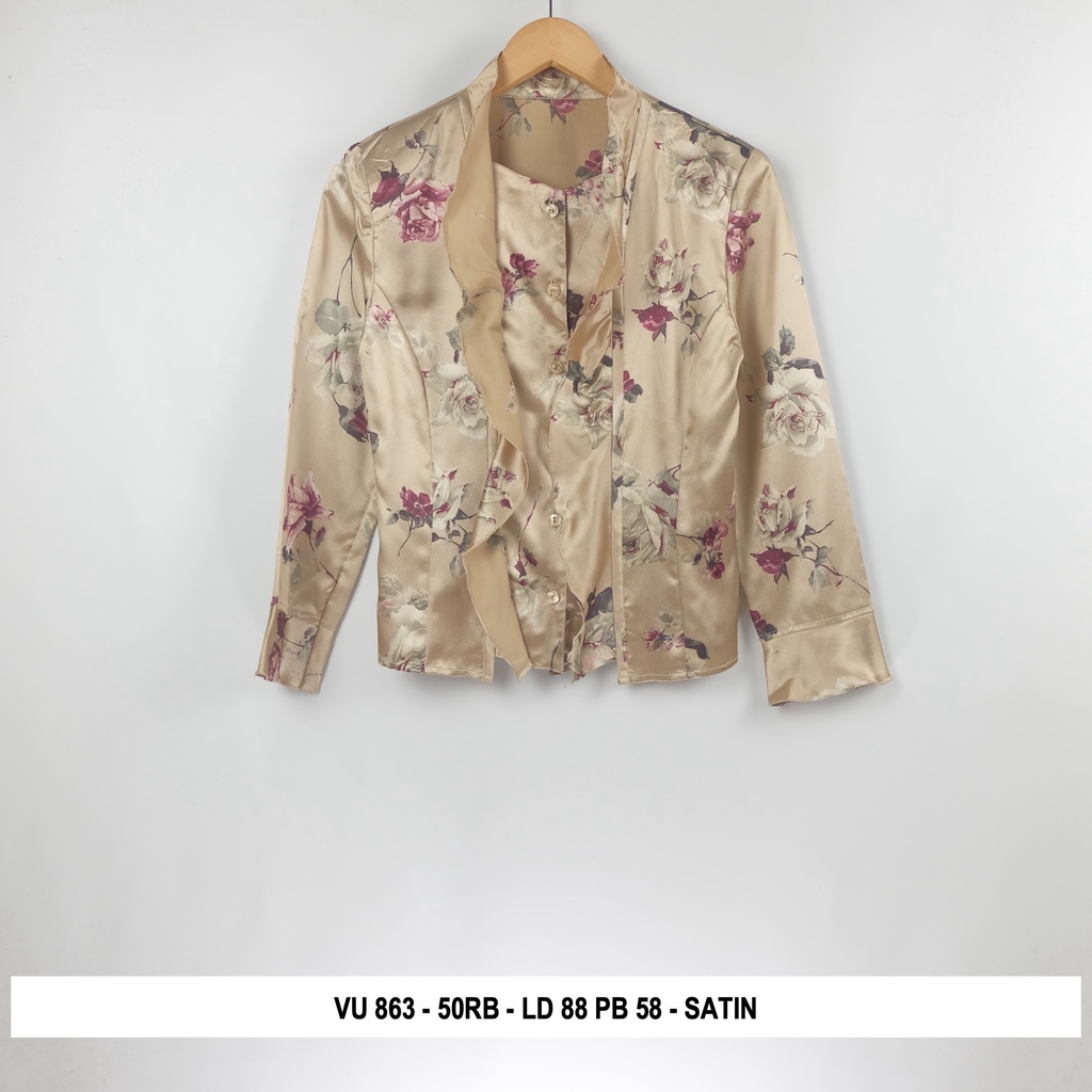 Thrift Blouse Vintage | Kode V4-VU 863