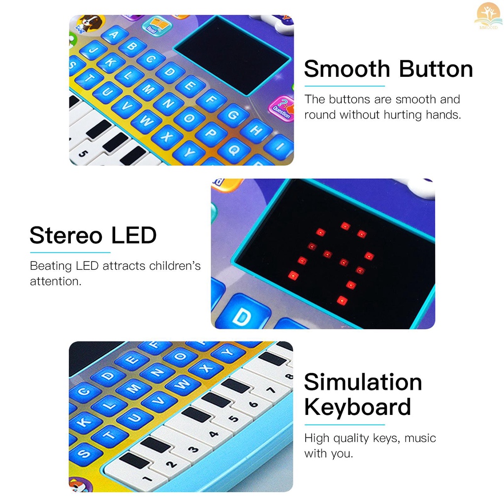 (MMOI) Mainan Edukasi Tablet Layar LED 8 Mode Untuk Anak 3-6 Tahun
