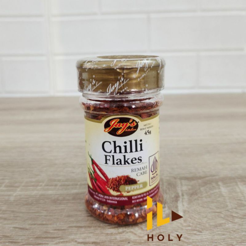 

Jays Chilli Flakes 45gr / Remah Cabe