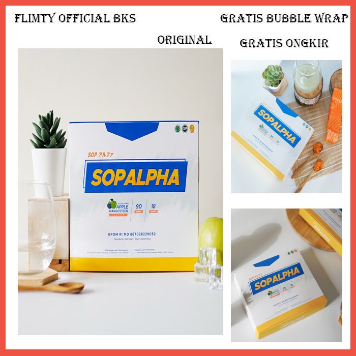 SOPALPHA Minuman Kesehatan Suplemen Makanan Obat Daya Tahan Tubuh Herbal Diabetes Kolesterol BPOM