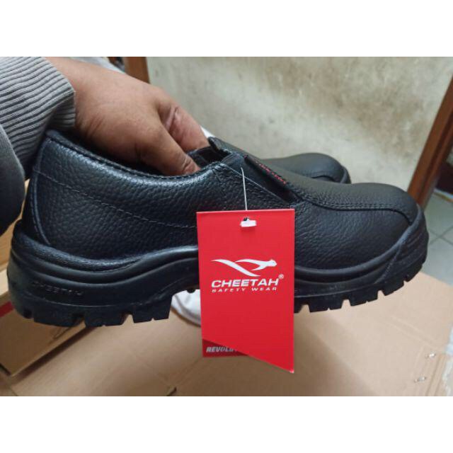 SEPATU SAFETY CHEETAH 3001H / Sepatu Kerja Proyek Sefti Pria Kulit Asli