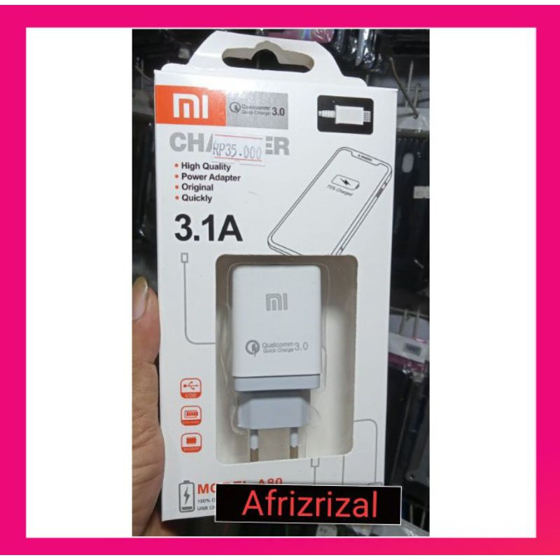 (2044) Charger Xiaomi 3,1 A quick charging Charger Xiaomi Fast Charging 3,1A/Support Xiaomi