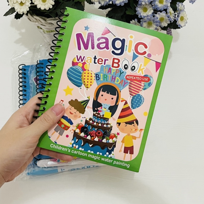 Magic Water Book Buku mewarnai dengan air