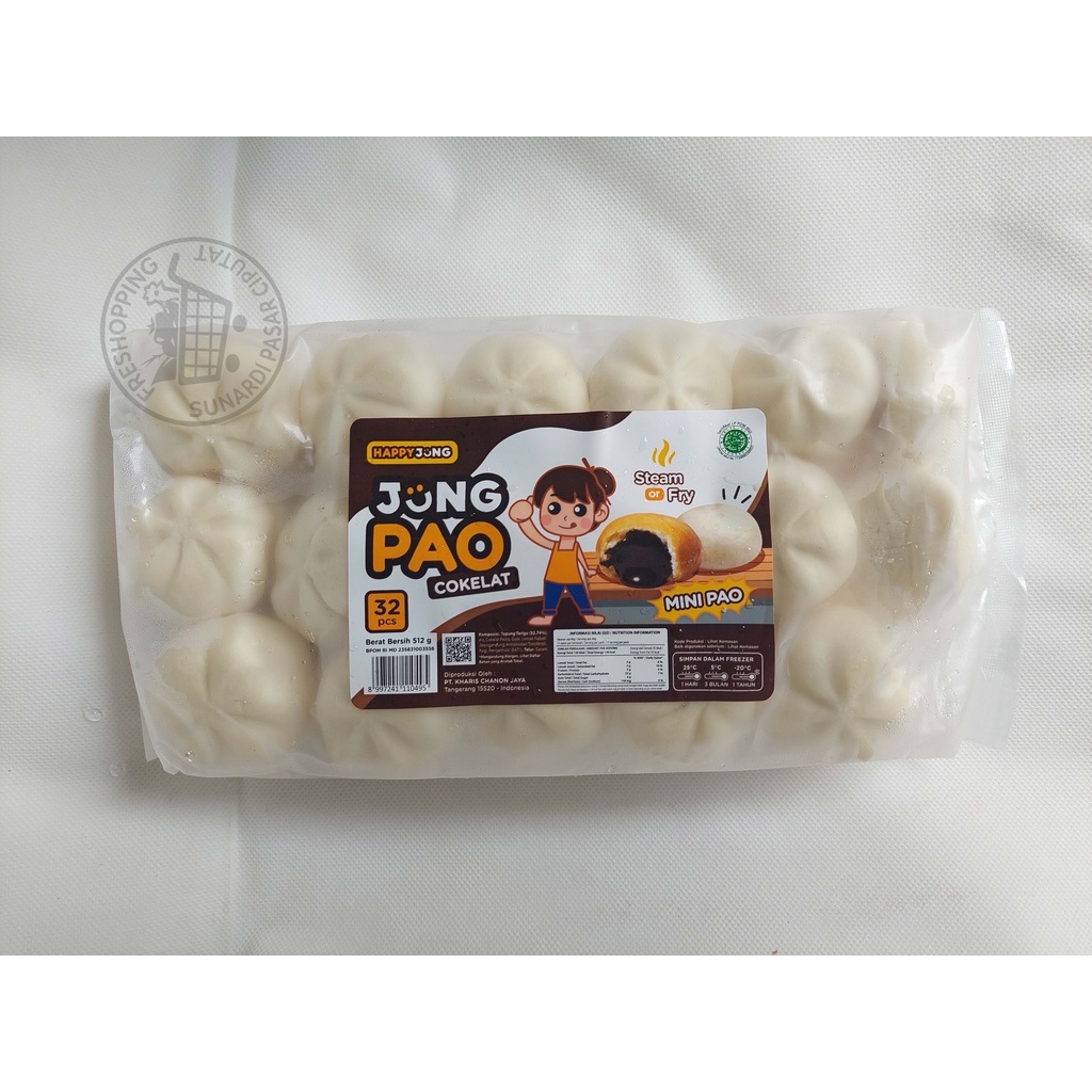 Mini pao jong pao coklat isi 32pcs