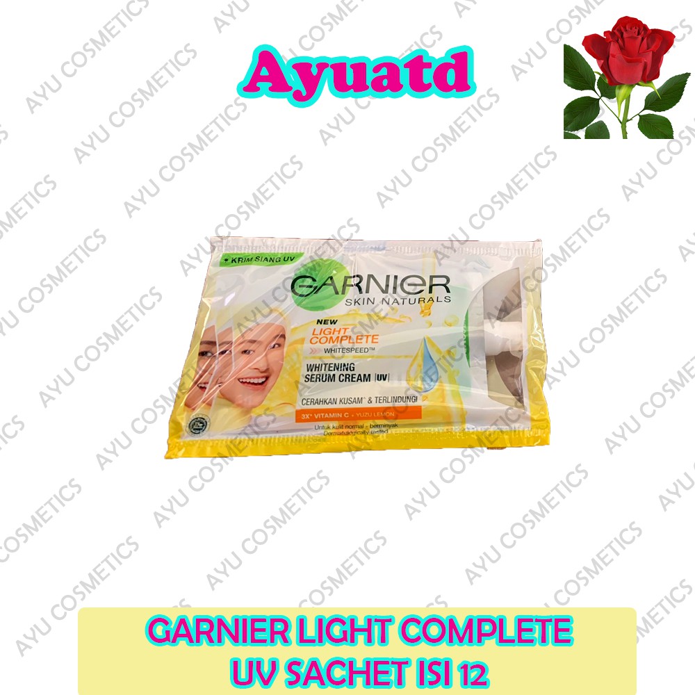 Garnier Cream / Facial foam Serum Sachet 7ml 12 pcs Harga 1 Renceng