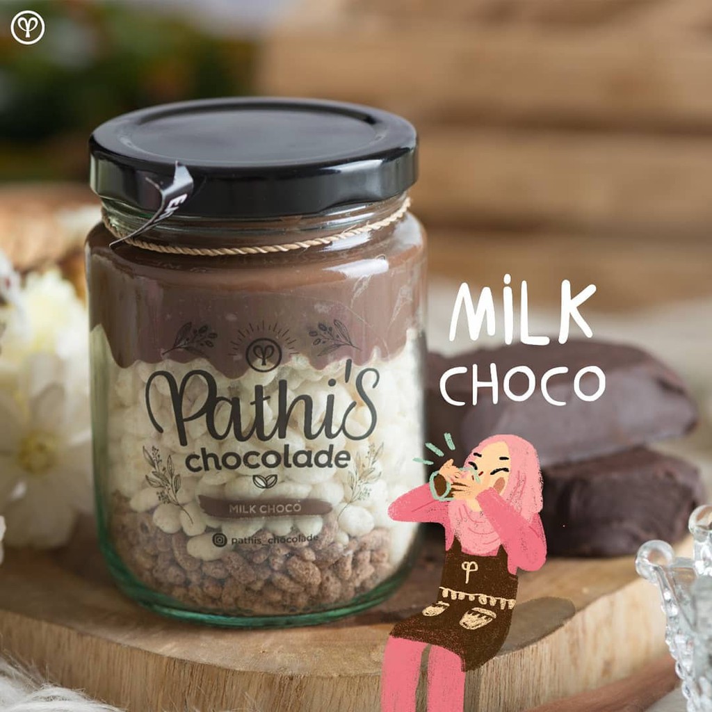 

MILK CHOCO - Pathis Chocolade Chocolate In Jar Cemilan Coklat Lumer Choco Crunchy