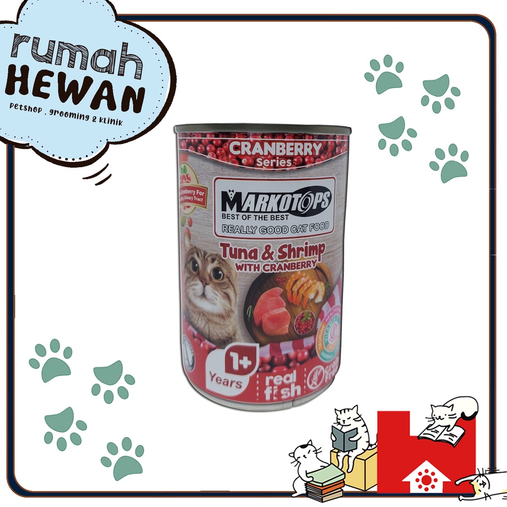 Markotops Kaleng 400gr / Makanan Kucing Wet Food Markotop Basah 400 gr