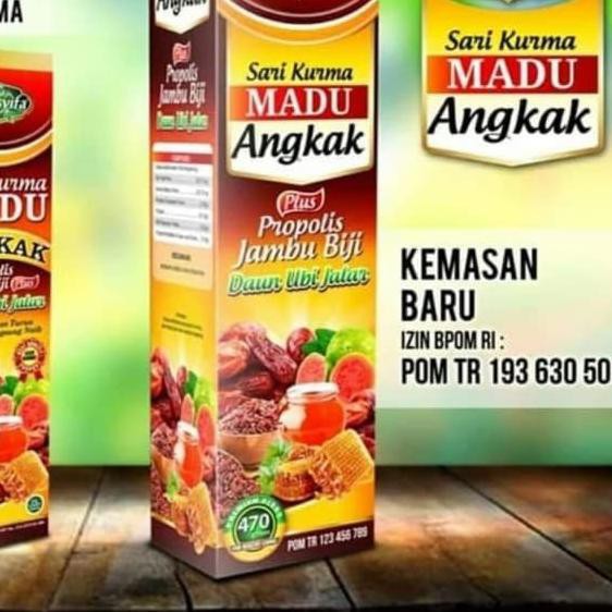 

Best Seller!! KODE-770 sari kurma madu angkak darushyifa 460gr madu angakak plus ubi jalar