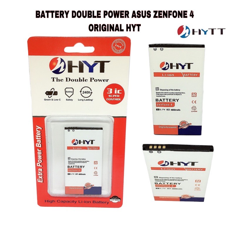 BATTERY DOUBLE POWER HYT ZENFONE 4 TIPIS