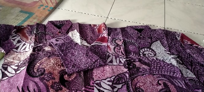 Minoelya Ungu Kemeja Batik Pria Full Furing Reguler Fit C001