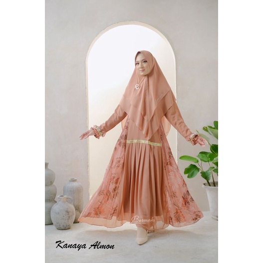 Kanaya Karmila Jamilah Layka Maryam Alana Milea Gamis set ceruty babydoll ultimate  Ld 110 by bermer