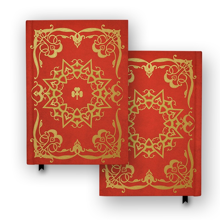 Buku Fuegoleon Vermillion Clover Grimoire Black Clover Anime Notebook Custom Jurnal Cosplay Hardcove