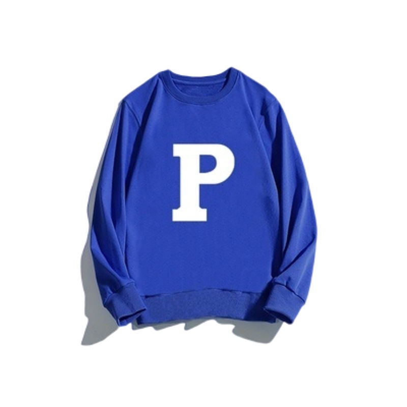 Suhao American top Klein blue sweater wanita tipis longgar gaya bf mantel atas hoodless oversize ove