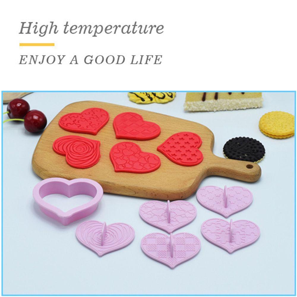 Nanas 6 Pcs Cookie Cutter Ulang Tahun Fondant Stamp Dekorasi Kue Cookie Emboss Cetakan