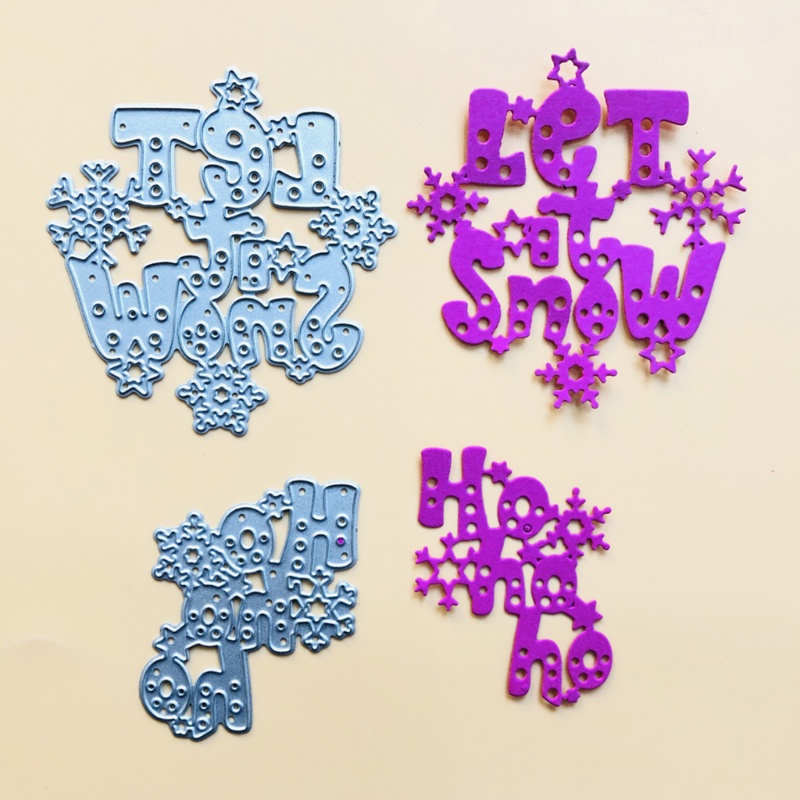 Cetakan Stensil Cutting Dies Motif Snowflake Bahan Metal Untuk Scrapbook / Craft DIY / Kartu