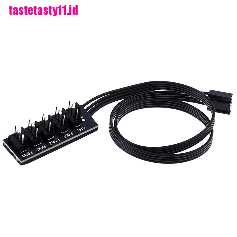 (TTID) Adaptor splitter Kipas Pendingin CPU Ukuran 40cm 1 Ke 5 4 Pin molex TX4 PWM power