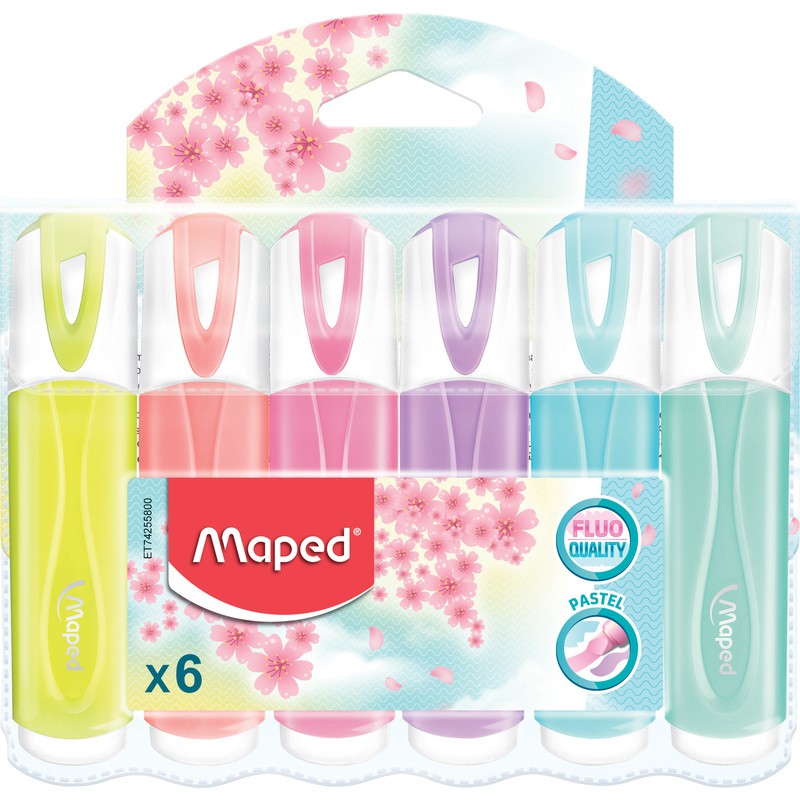 

Maped Highlighter FluoPeps Classic Pastel Colours x6