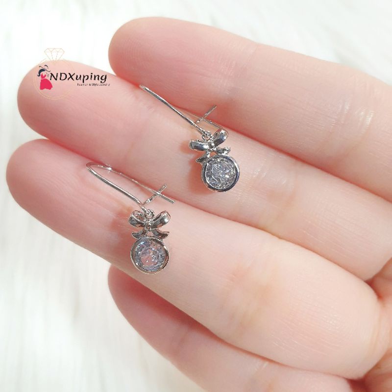 Anting Silver Dan Gold Xuping Permata Pita Perhiasan Fashion 03062201