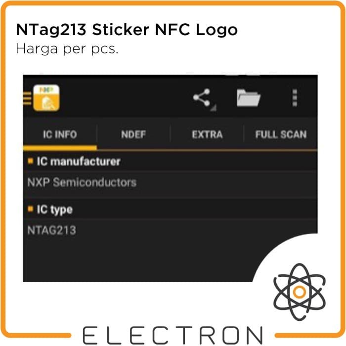 NTag213 Sticker NFC Logo RFID 13.56Mhz Tag Label ISO14443A Stiker