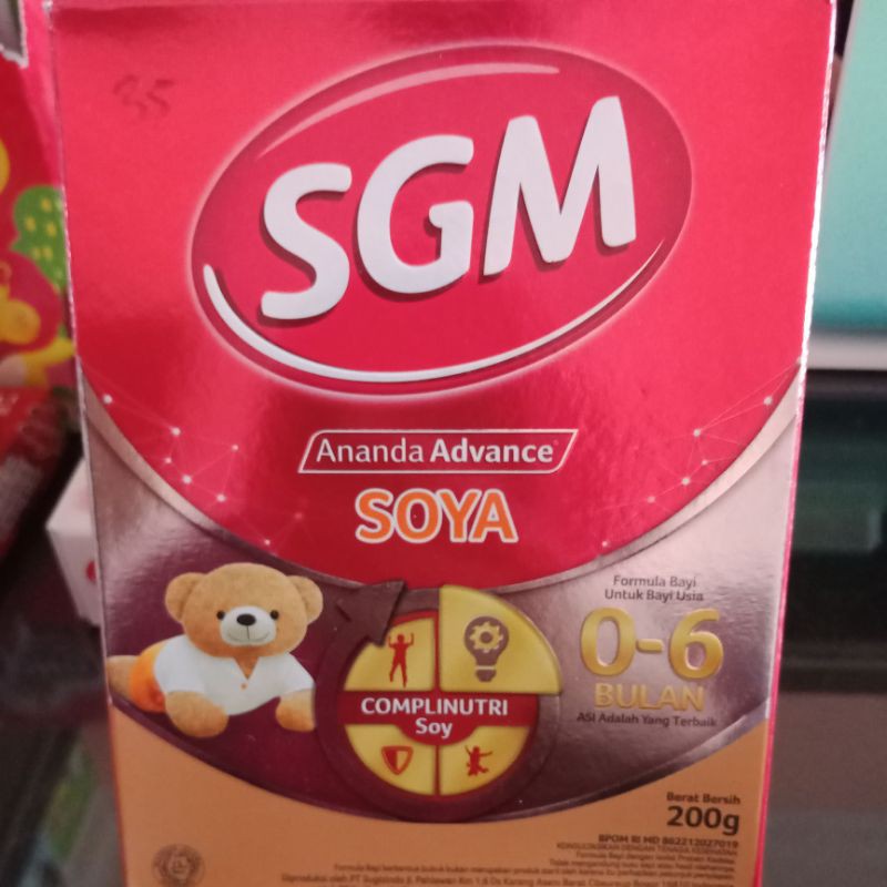 

SGM Soya 0-6 bulan