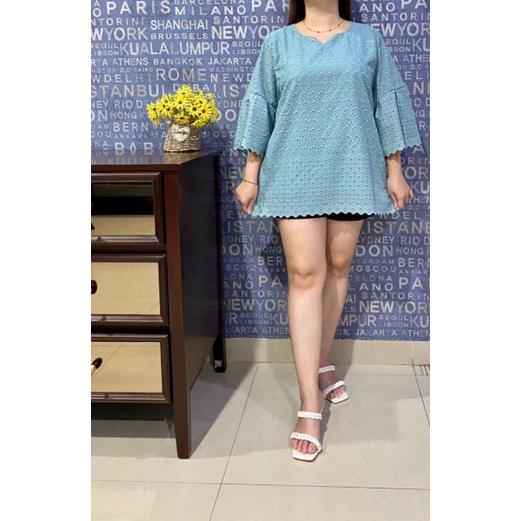ATASAN KATUN BOLONG - ATASAN BLOUSE KATUN BANGKOK..