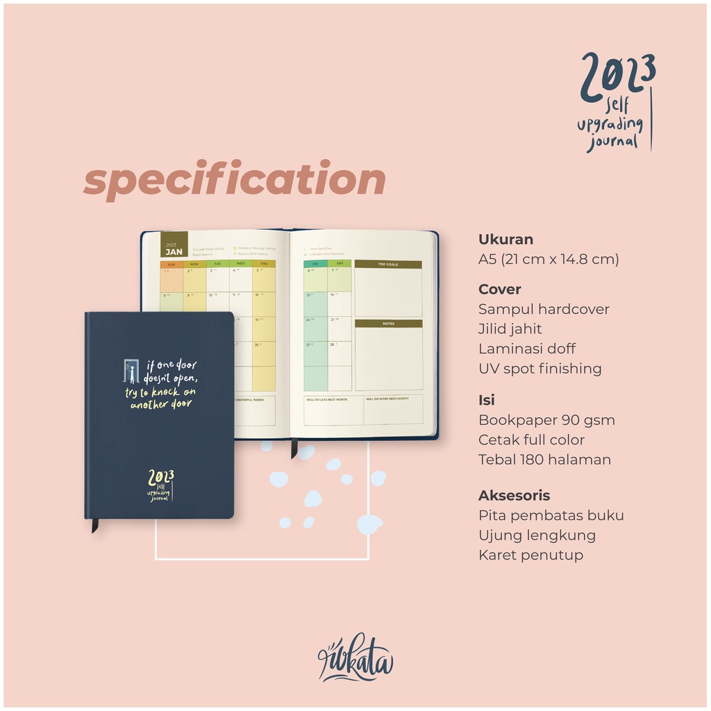 

Terlaris ✨ - [Ready Stock] Buku Agenda 2023 - Self Upgrading Journal Planner by Rokata3.1.23