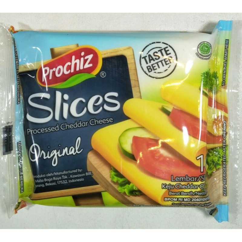 

Keju Lapis Prochiz Cheddar Slices Original 10's