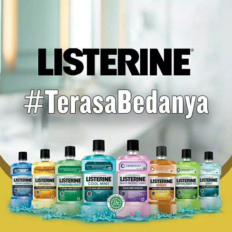 Listerine 250ml/500ml Obat Kumur Listerine Obat Kumur