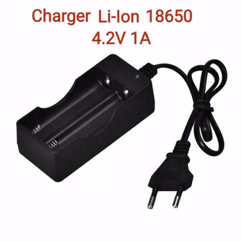 Charger cas ces baterai lithium Li-ion 18650 battery 4.2v max 1A