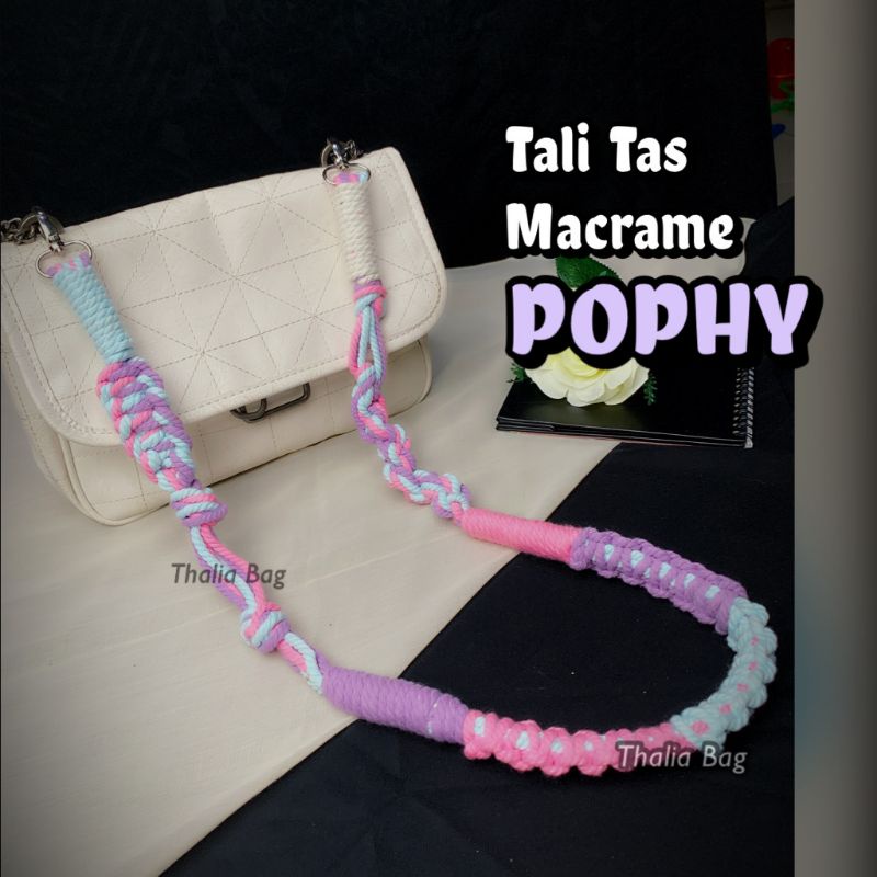 READY STOK STRAP BAG MACRAME POPHY BY THALIABAG ||  MACRAME HANDMADE || STRAP  BY THALIA|| TALI TAS MURAH || SHOULDER BAG MURAH|| SLINGBAG MURAH