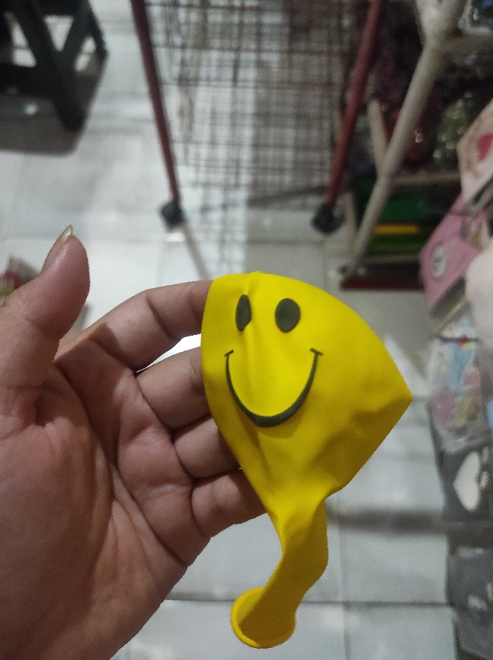 MYSTYLE BALON LATEX SMILE    SATUAN KUNING WARNA WARNI BALON SMILEY PESTA