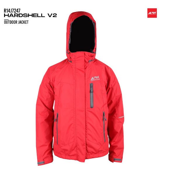 Jaket Gunung Rei Pria HARDSHELL V2 - Jaket Mendaki Pria Arei Outdoor