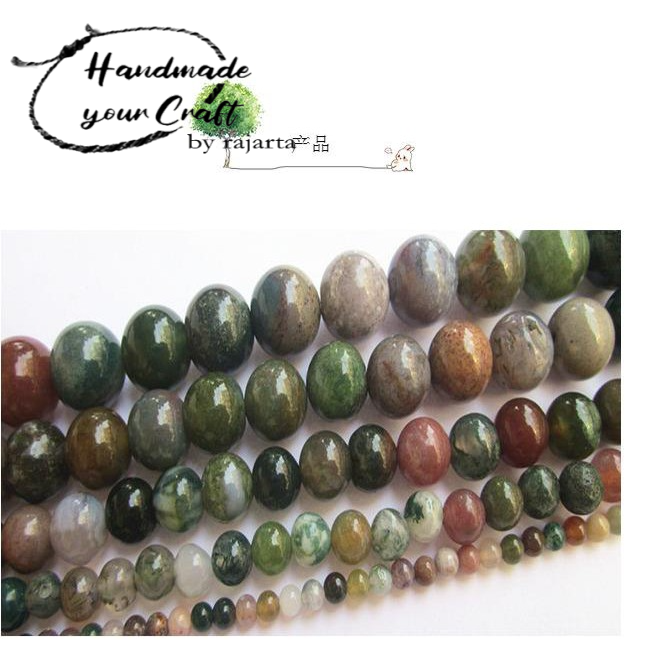 Natural Indian Agate Beads Batu Alam