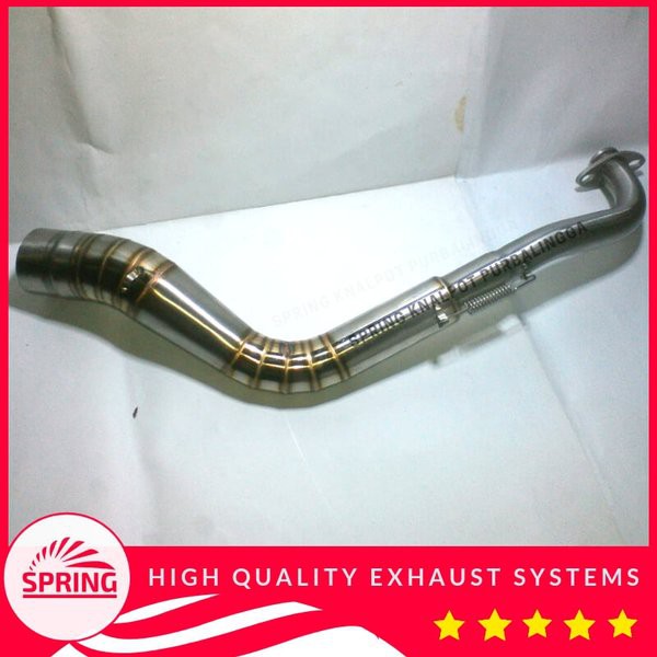 Leheran pipa Knalpot racing matic Nmax new 2020 PCX 160 Aerox 155 Vario 150 scopy Lexi Diameter inlet 50mm / 2 inch-1