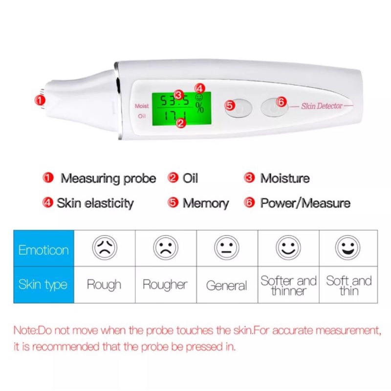 Image of Skin analyzer cek kulit wajah digital moisture monitor for skin #6