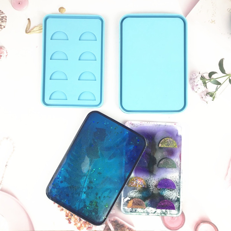 SIY  Epoxy Resin Mold Eyelash Storage Box Silicone Mould DIY Crafts Jewelry Container Making Tool