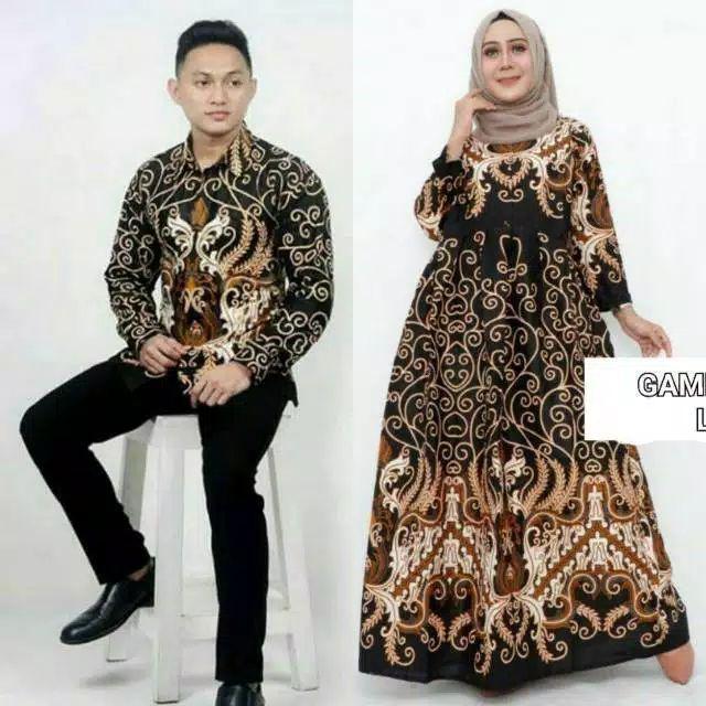 Ready Super Jumbo Batik Jumbo Couple Batik Sarimbit Gamis 3l 4l 5l 6l Seragam Pesta Multazam