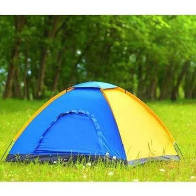 【COD】 Tenda Dome 2/3 Orang Single Layer` 2P Anti Air Waterproof` Kemah Outdoor Camping Indoor 3P