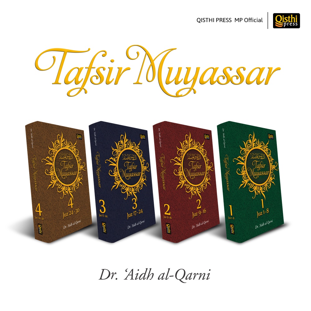 Paket Buku Tafsir Muyassar (Jilid 1, 2, 3 dan 4) - Dr. Aidh Al-Qarni