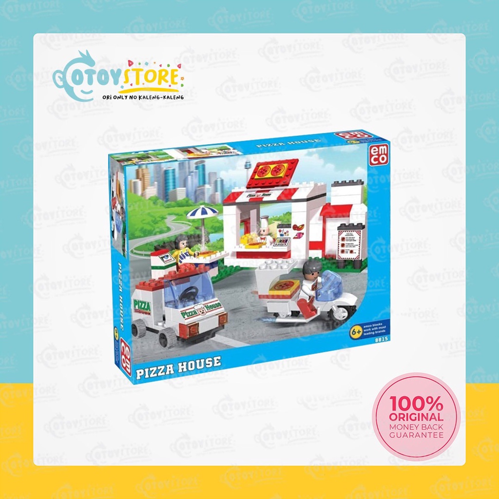 Emco Brix 8815 Pizza House / Mainan Edukasi Kado Lego Pizza House