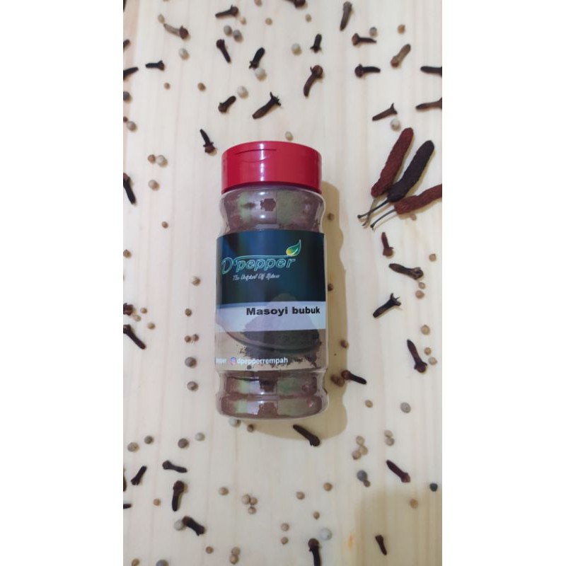 

70gr bubuk masoyi . mesoyi bubuk . bumbu masakan . bumbu giling . bumbu rempah