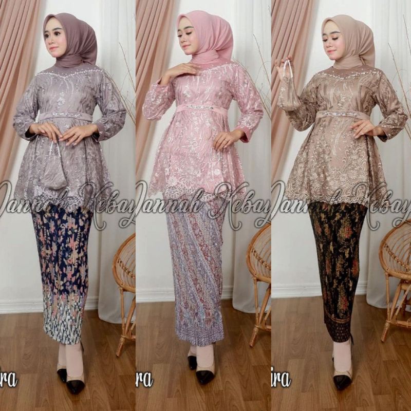 Kebaya Tunik > Setelan Kebaya Burkat / Kebaya Tunik / Kebaya Remaja / Kebaya Modern / Kebaya Selenda