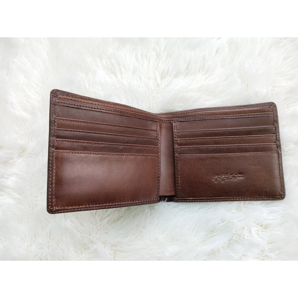 Dompet Kartu Pendek Lipat SMOWALL Bahan Kulit Asli Pria - Originale Leather Wallet