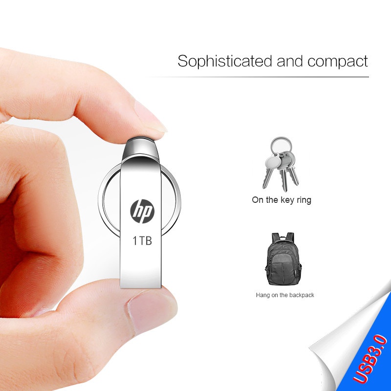 Hp Flash Disk USB 3.0 Kapasitas 1TB Bahan Metal Anti Air