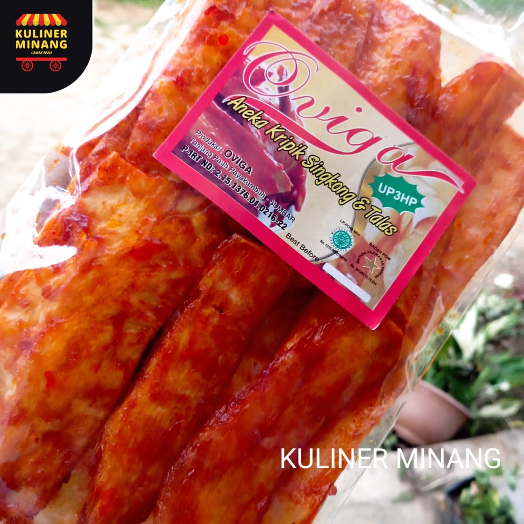 Jual Sanjai Balado Oviga Rekomended Oleh Oleh Asli Cemilan Kampung