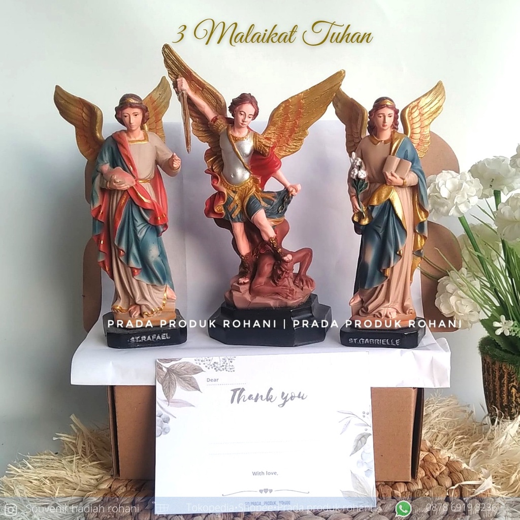 Hampers Rohani/Hadiah Rohani/Patung Malaikat/Patung St Michael/Patung St.Rafael/Patung St Gabriel