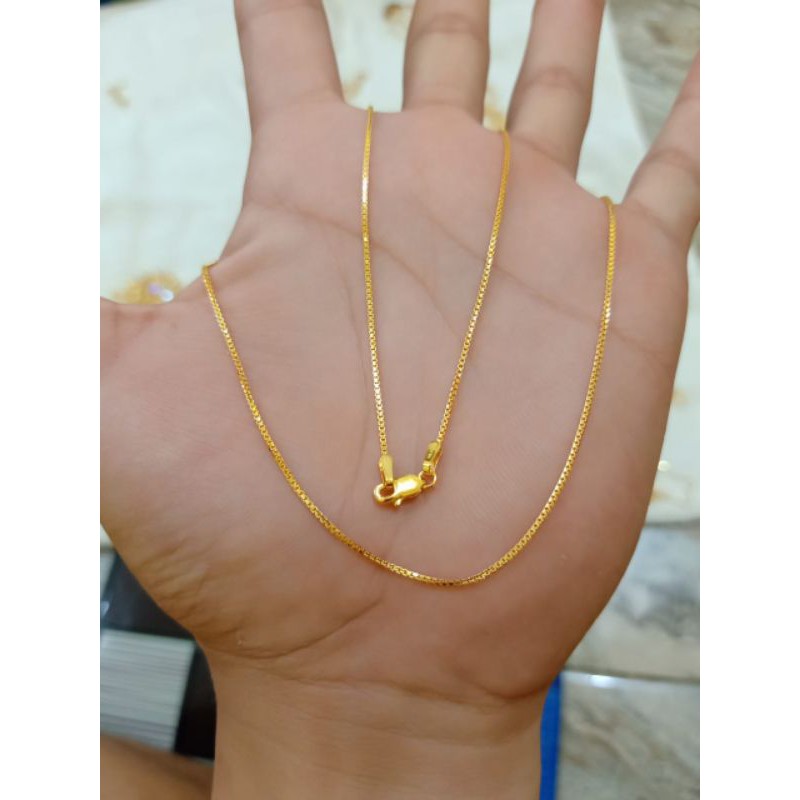 KALUNG DEWASA ITALI PERAK 925 LAPIS MAS 24K