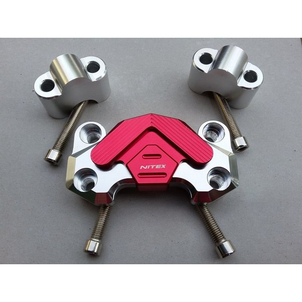 TUTUP RAISER STANG BAR CLAMP NITEX VIXION BYSON CB150R SCORPIO DLL - MF AKSESORIS MOTOR